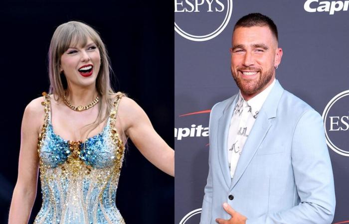 Taylor Swift réagit au coup léger d’un jeune fan à Travis Kelce