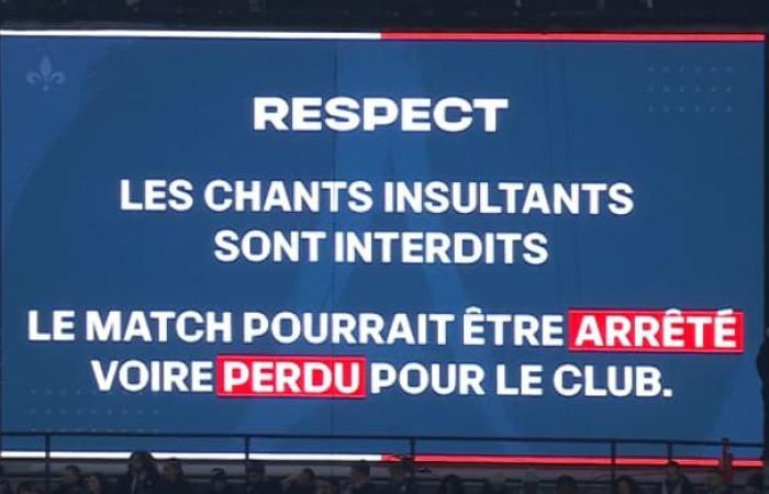 Le match est brièvement interrompu après des chants insultants, Hakimi s’adresse aux Ultras