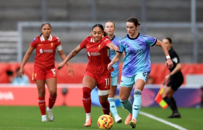 Liverpool perd contre Arsenal lors du match final de la WSL 2024