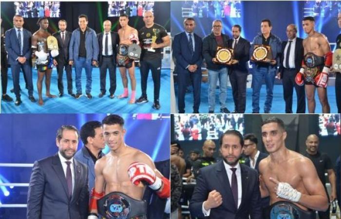 Les champions marocains Yassine Mahsoun et Hamza Rachid remportent les titres au Championnat d’Afrique professionnel de Muay Thai WMC à Casablanca