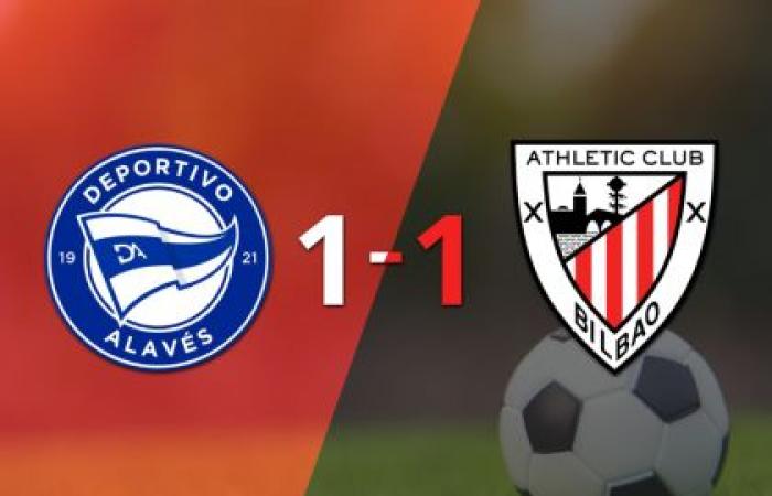 Alavés a résolu son match de la 17e journée avec un nul 1-1 contre l’Athletic Bilbao