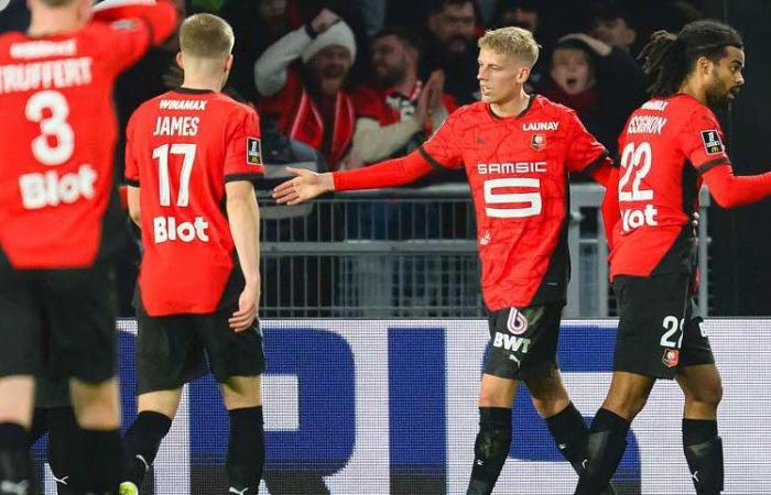 Rennes s’impose contre Angers, Nantes lourdement battu à Brest