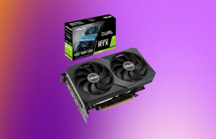 Cette carte graphique RTX 3060 Asus profite d’une belle remise et d’une belle note