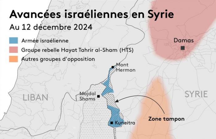 CARTE. Visualisez les avancées de l’armée israélienne en Syrie dans la zone stratégique du Golan