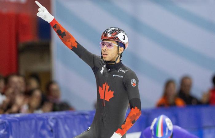 Patinage de vitesse sur courte piste | William Dandjinou remporte une nouvelle médaille d’or