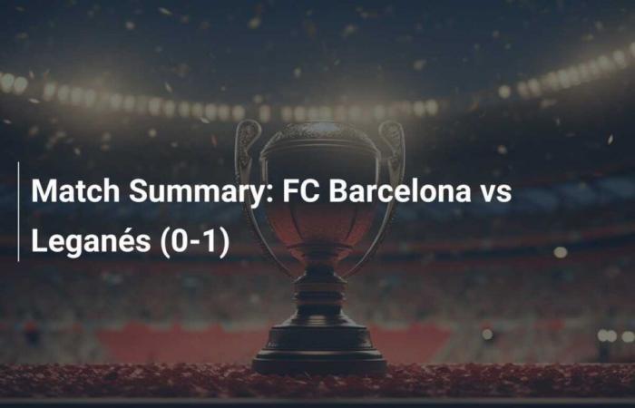 FC Barcelone contre Leganés (0-1)