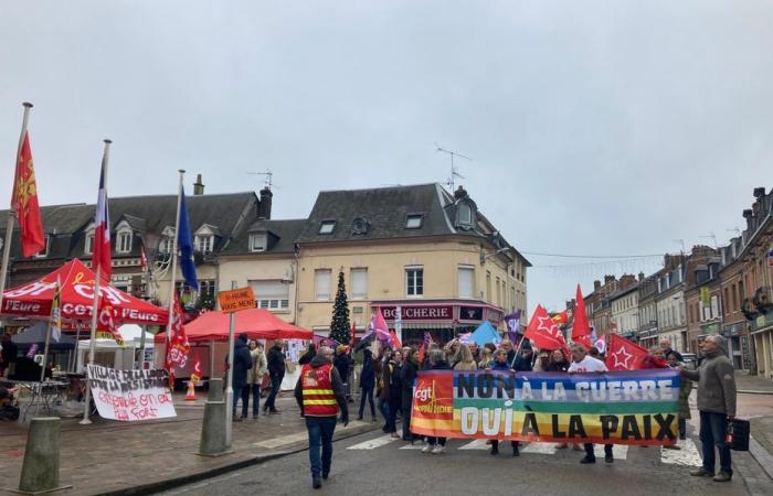 une manifestation contre le Rassemblement national