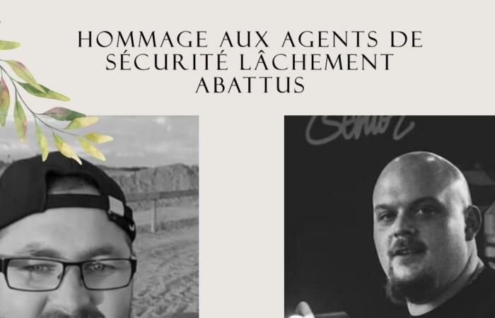 Hommage à Marc et Aurélien, agents de sécurité tués à Loon-Plage