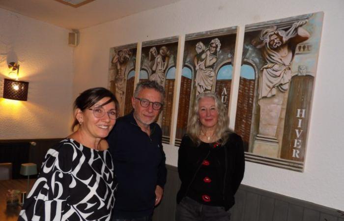 Saulxures-sur-Moselotte – Sylviane Bernadini expose ses peintures des sculptures du château, à la pizzeria du château