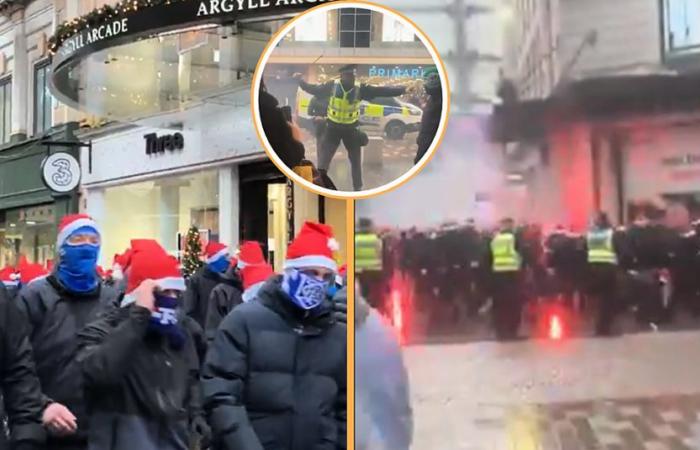 Scènes laides à Glasgow alors que les fans s’affrontent avant le derby de la vieille entreprise