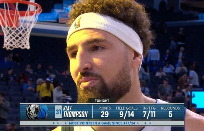 Klay Thompson (29 points) a rappelé les bons souvenirs des Warriors