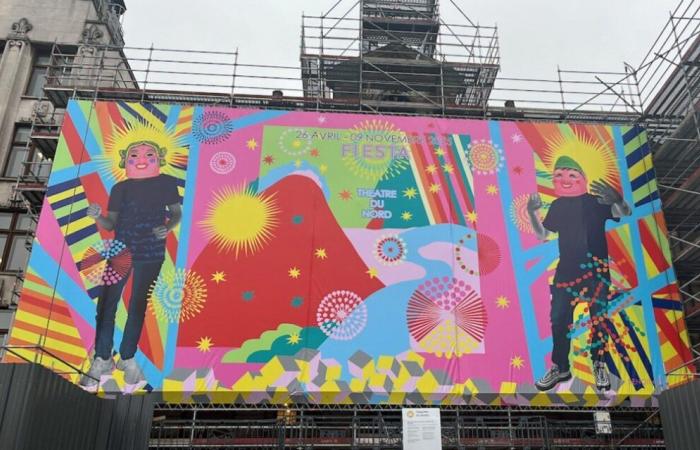 A Lille, la fresque colorée du Théâtre du Nord donne le ton de la saison culturelle de la « Fiesta ».