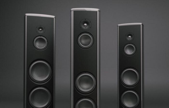 Enceinte Hifi monobloc haut de gamme en aluminium, au format quasi compact