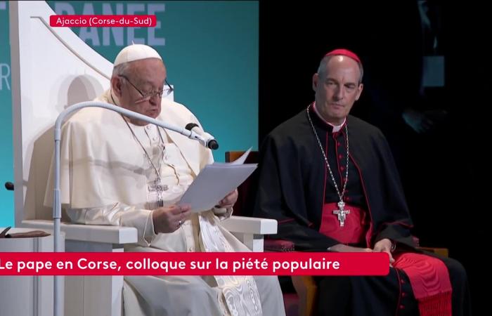 Messe géante, bain de foule, rencontre avec Emmanuel Macron… Ce qu’il faut retenir de la visite historique du pape François en Corse