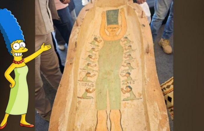 Un tableau de Marge Simpson découvert dans une tombe égyptienne antique devient viral