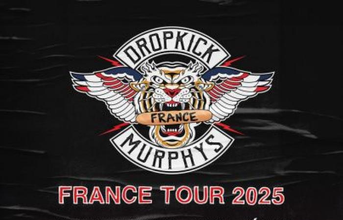 Dropkick Murphys en concert à l’Adidas Arena de Paris en novembre 2025