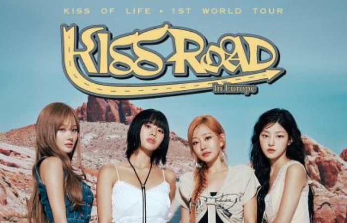 Kiss Of Life, le groupe féminin de K-pop, en concert au Zénith de Paris en mars 2025