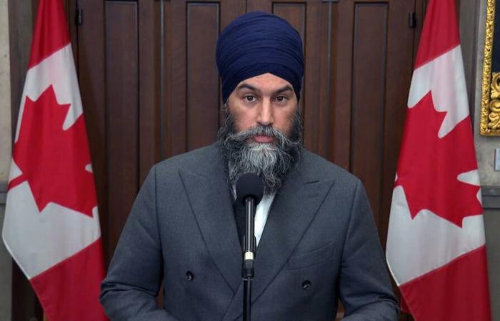 Jagmeet Singh demande la démission de Justin Trudeau