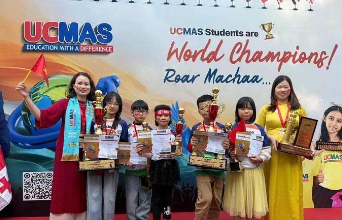 Une délégation vietnamienne remporte de nombreux prix importants à l’UCMAS 2024