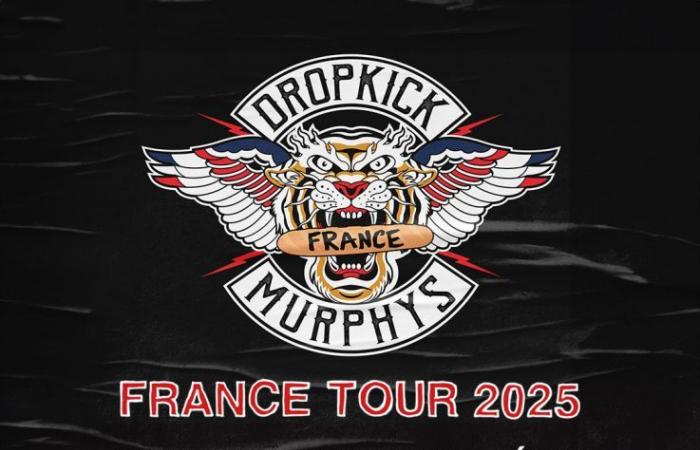 Dropkick Murphys en concert à l’Adidas Arena de Paris en novembre 2025