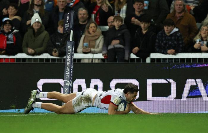 Toulouse-Exeter. Passant, dynamiteur, double buteur… c’était le Barassi Show à Exeter !