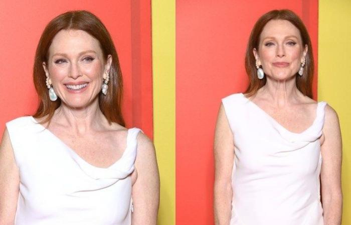 Julianne Moore incarne le minimalisme des années 90 dans la robe The Row à l’avant-première de “The Room Next Door” à Paris