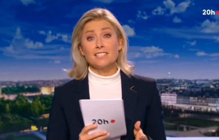 Anne-Sophie Lapix surprises by reprising Gilbert Montagné in the 20 Hours news