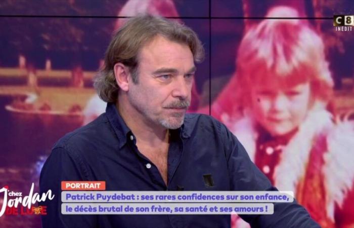 grand blanc sur le plateau, Patrick Puydebat, ému aux larmes, se retrouve obligé de parler de la mort de son frère