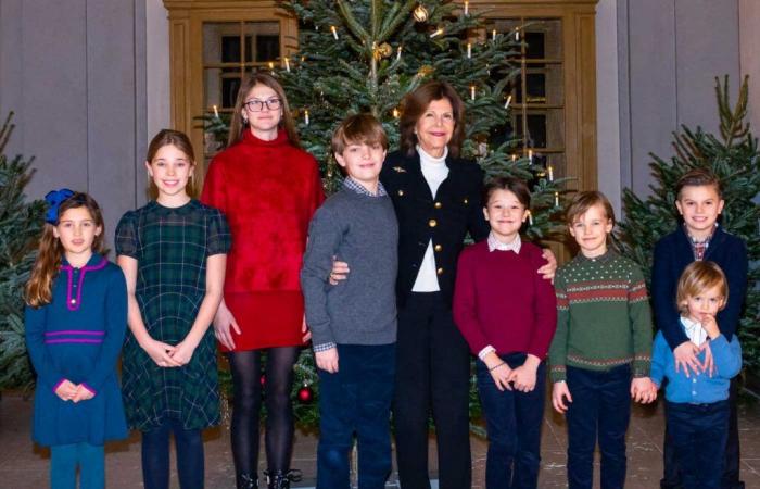 Les 8 petits-enfants de la reine Silvia se sont réunis pour décorer les sapins de Noël avec leur grand-mère