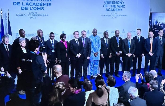 Emmanuel Macron inaugure l’Académie de l’OMS à Lyon