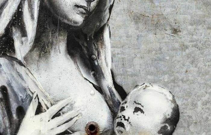 Nouveau Banksy, la dernière fresque murale perturbatrice est une Madone allaitant un enfant angoissé : voici ce que cela pourrait signifier