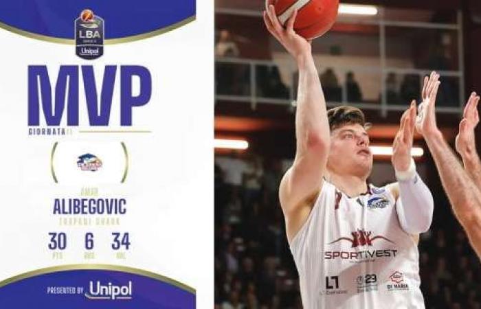 Amar Alibegovic est le MVP Unipol de la 11ème journée de Serie A 2024/25