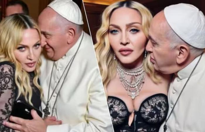 Ces photos truquées de Madonna avec le pape François font polémique : « Hyper inconfortables »