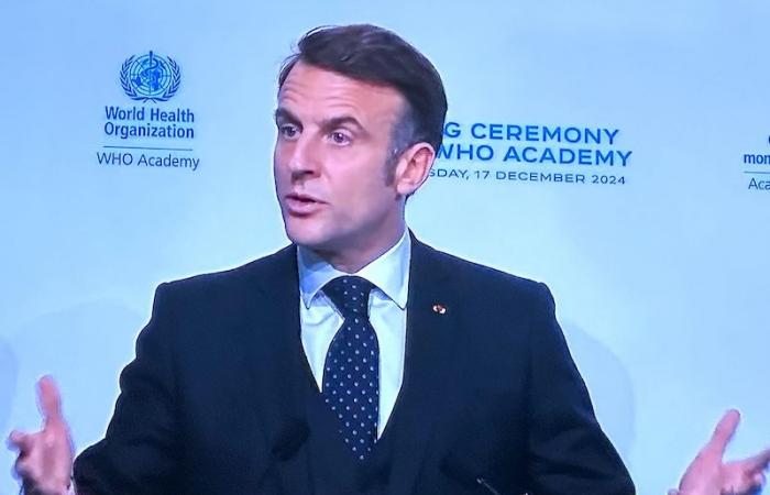 Emmanuel Macron inaugure l’Académie de l’OMS à Lyon