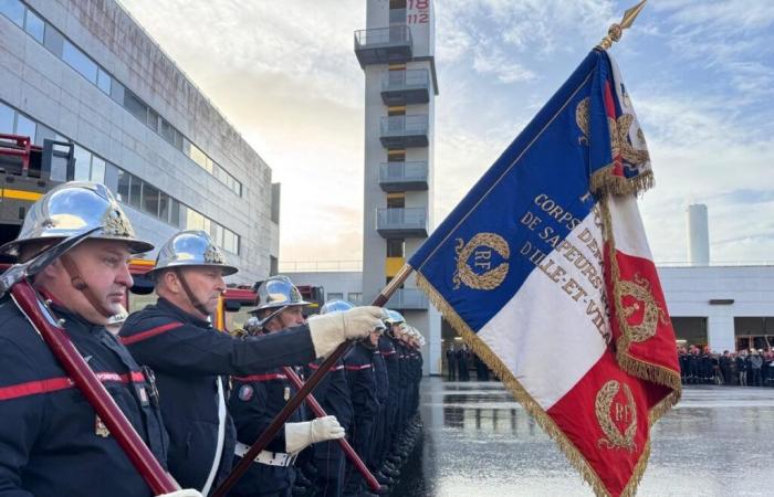 Les pompiers rennais fêtent Sainte-Barbe et les 50 ans du CIS Rennes Le Blosne