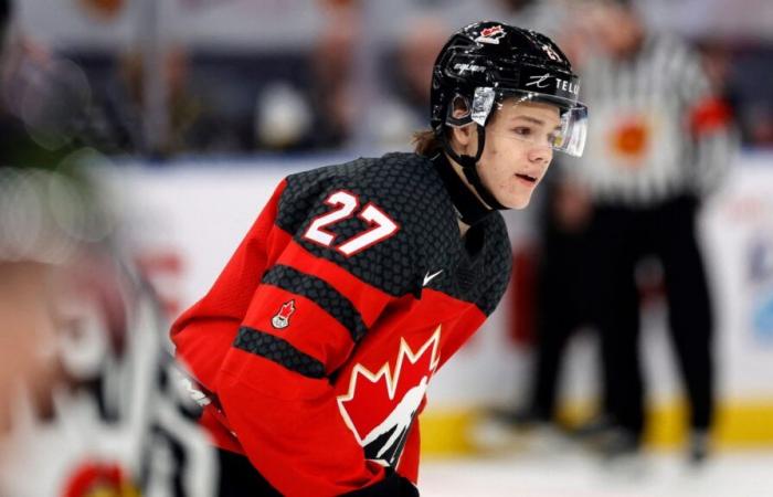 Easton Cowan, fer de lance d’Équipe Canada junior