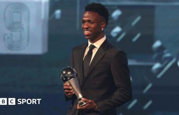 Vinicius Jr remporte le prix Fifa du meilleur joueur masculin de l’année