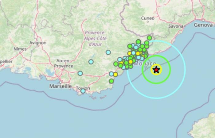 la Côte d’Azur secouée par un séisme de magnitude 4