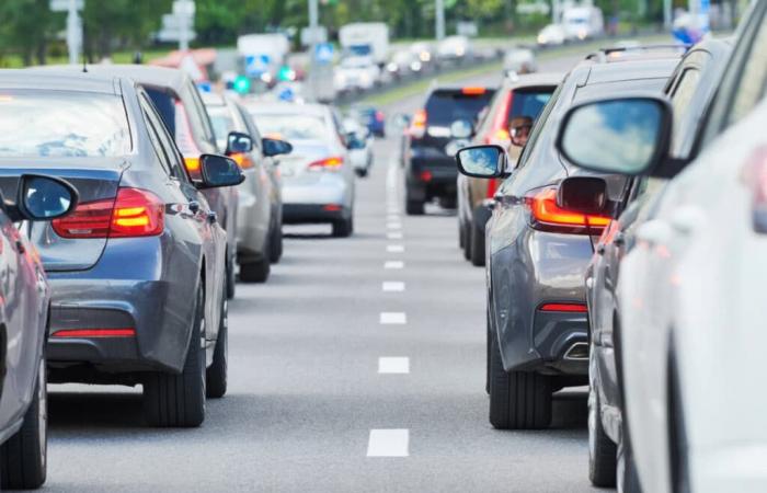 trafic intense sur le périphérique ouest de Toulouse, ce mercredi soir