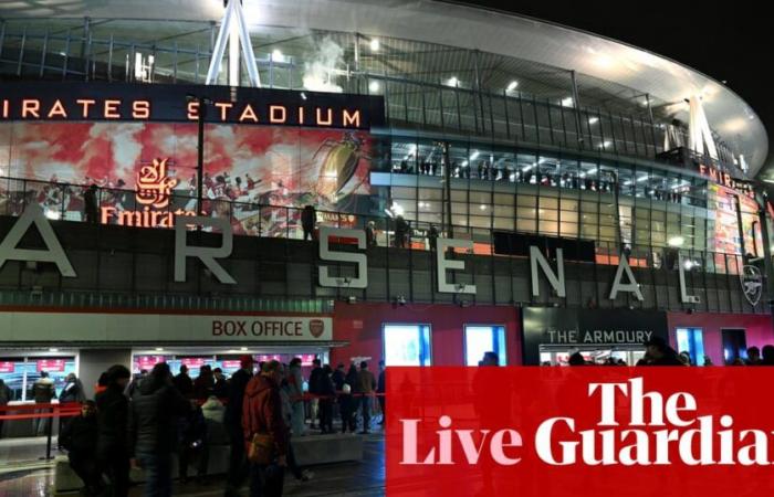 Arsenal contre Crystal Palace : quart de finale de la Coupe Carabao – en direct