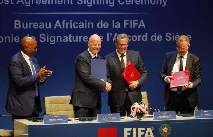 La FIFA installe son 3ème bureau régional au Maroc (Rabat)