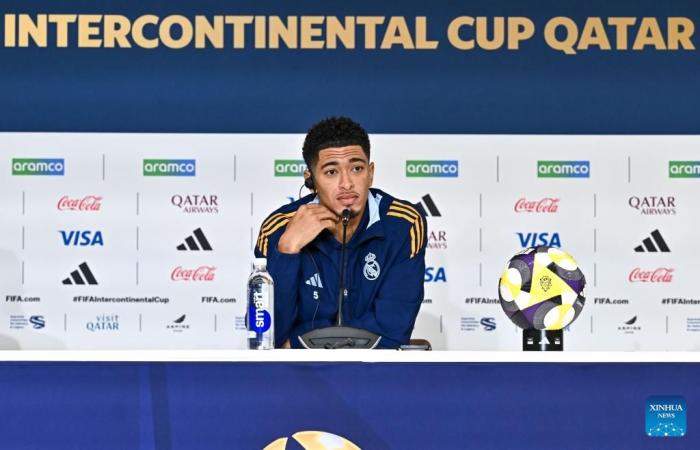 séance d’entraînement avant le match final de la Coupe Intercontinentale de la FIFA