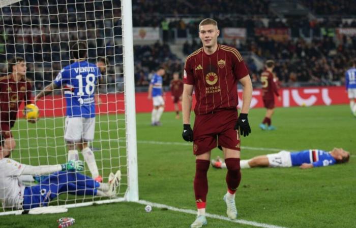 Dovbyk deux fois, puis Baldanzi et Shomurodov. Les Giallorossi atteignent Milan en quarts de finale