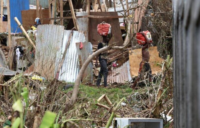 sur une île dévastée, une distribution urgente d’eau et de nourriture commence