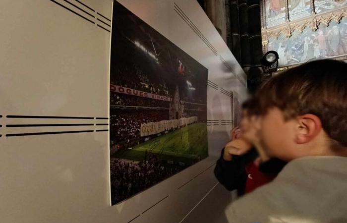 Lucas Chevalier and Rémy Cabella inaugurate an exhibition on LOSC fans at the cathedral!