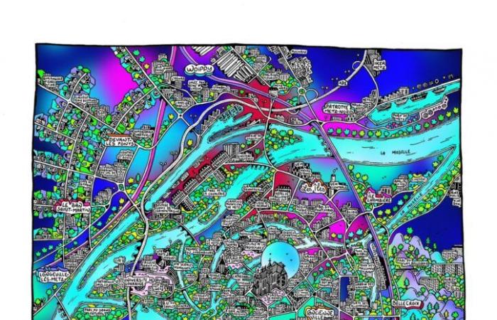 L’illustrateur des JO de Paris relance le duel Metz-Nancy