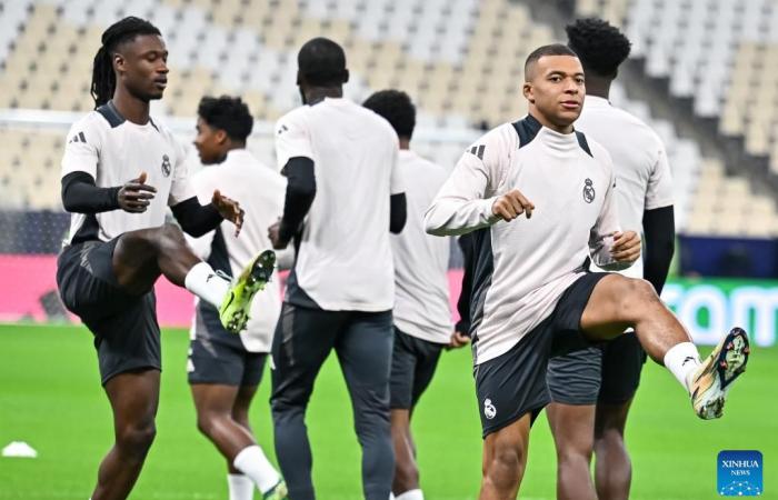 séance d’entraînement avant le match final de la Coupe Intercontinentale de la FIFA