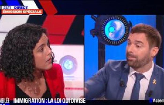 Julien Odoul dit à Manon Aubry de “se calmer et de prendre un verre d’eau” sur BFMTV, l’eurodéputé explose