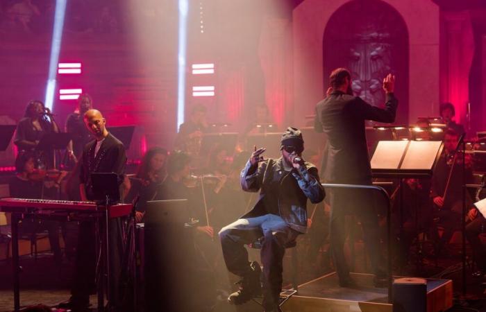 Le rappeur Josman devant l’orchestre philharmonique de Radio France