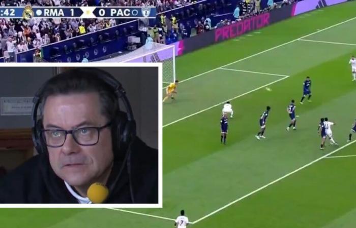 La réaction de Tomás Roncero après le superbe but de Rodrygo en finale intercontinentale